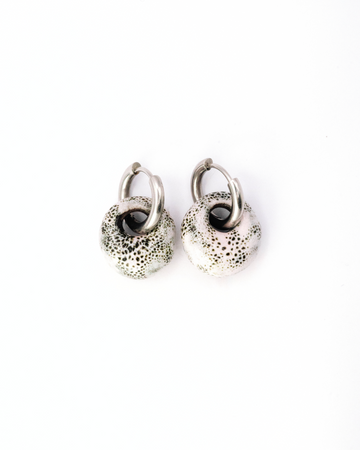 Perla Hoops - White Kingsnake