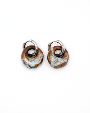 Perla Hoops - Sky Brown