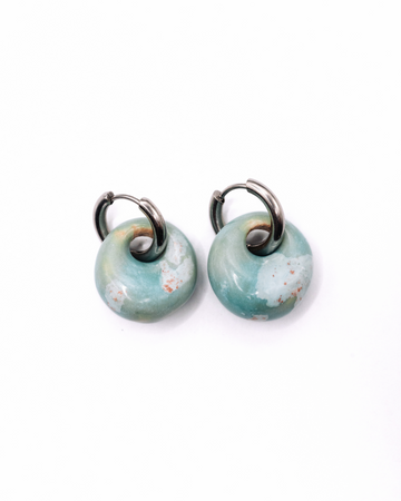 Perla Hoops - Celadon Bloom