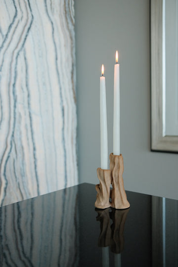 Vena Candle Holder - Sand