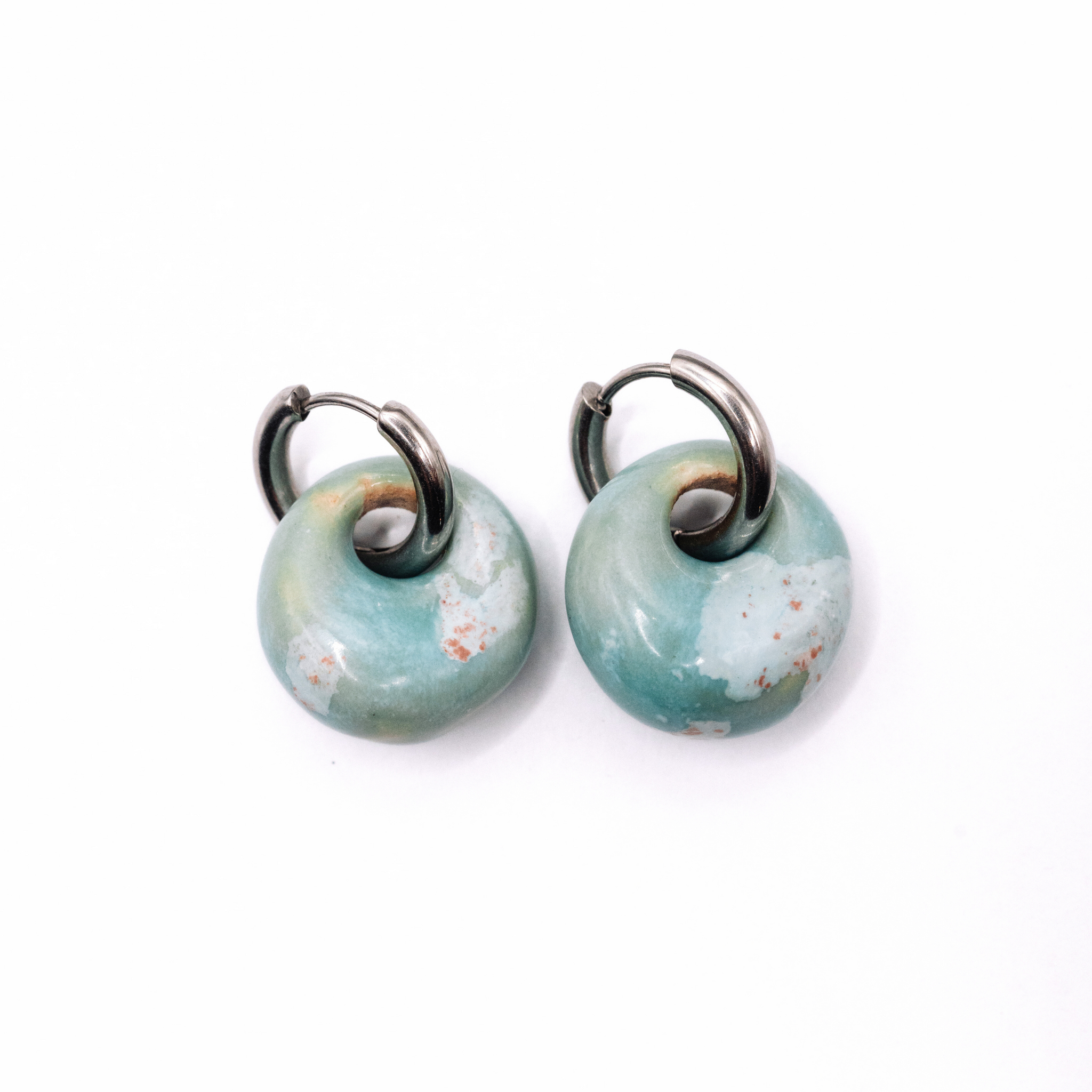 Perla Hoops - Celadon Bloom