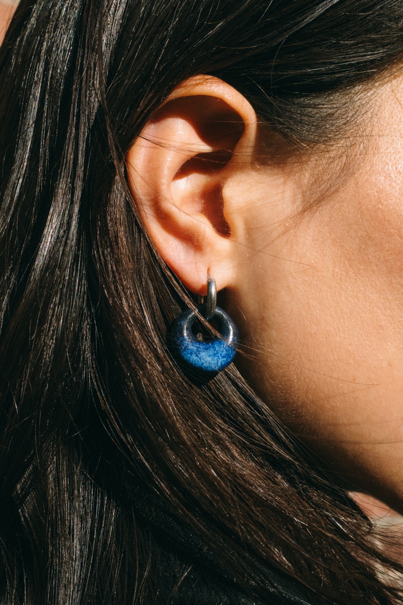 Perla Hoops - Deep Blue